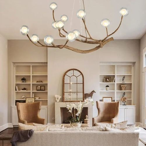 Appa Rustic Tree Branch Chandelier