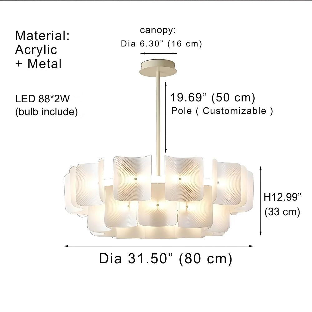 Arten Modern Acrylic Chandelier