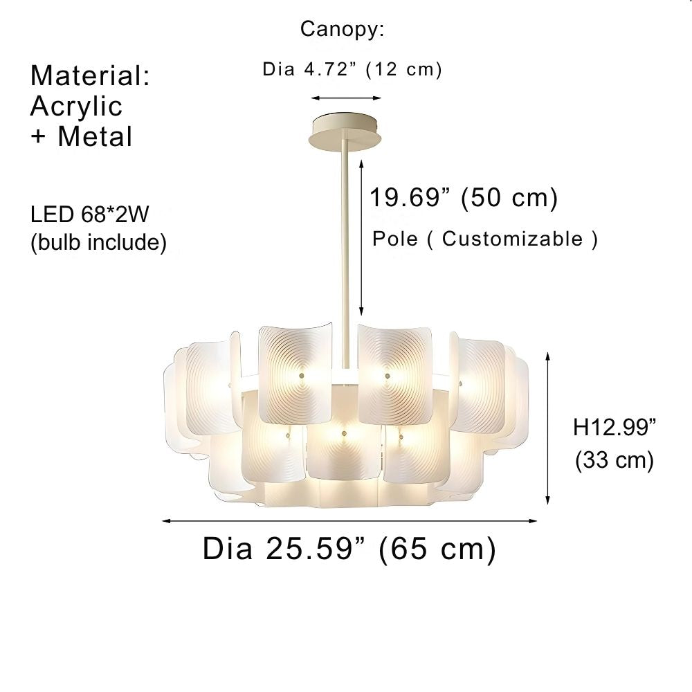 Arten Modern Acrylic Chandelier